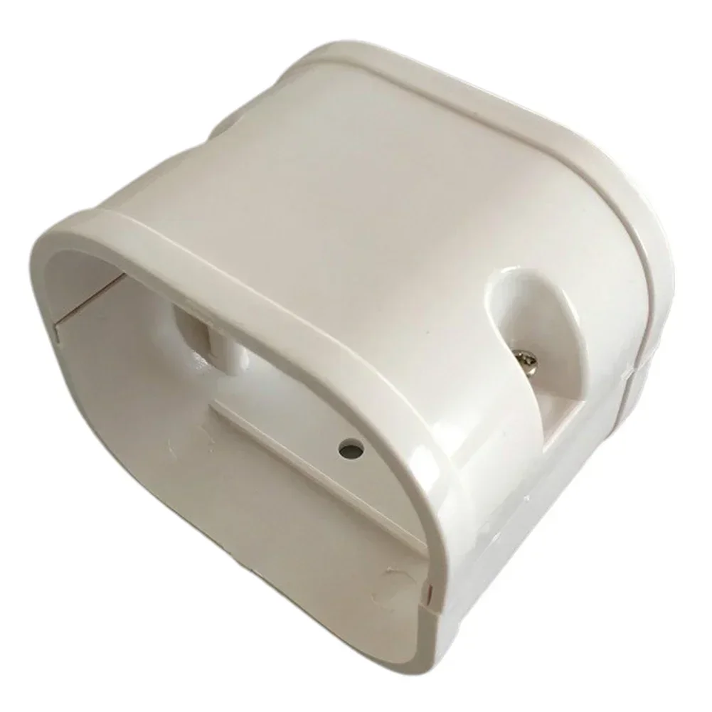 Adatta agli ambienti gomito piatto a 135 ° per interni ed esterni copertura terminale linee di connessione tappo a parete in PVC tappo per ingresso a parete facile da installare