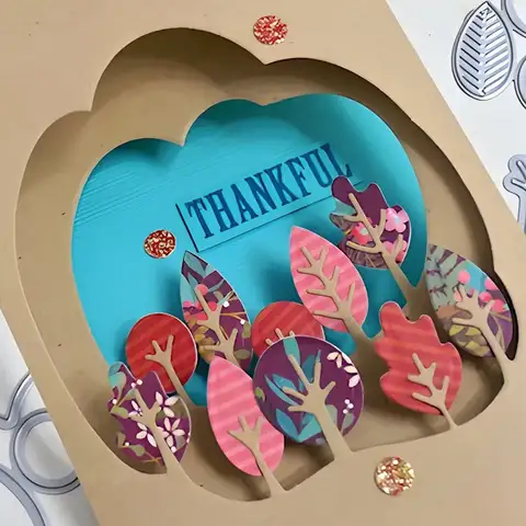 Flerskiktade jultema ram metall stansmönster julgran stansningar scrapbooking stencil mall presentkort gör-det-själv heminredning 10 best sales fantasifulla stämplar - №9