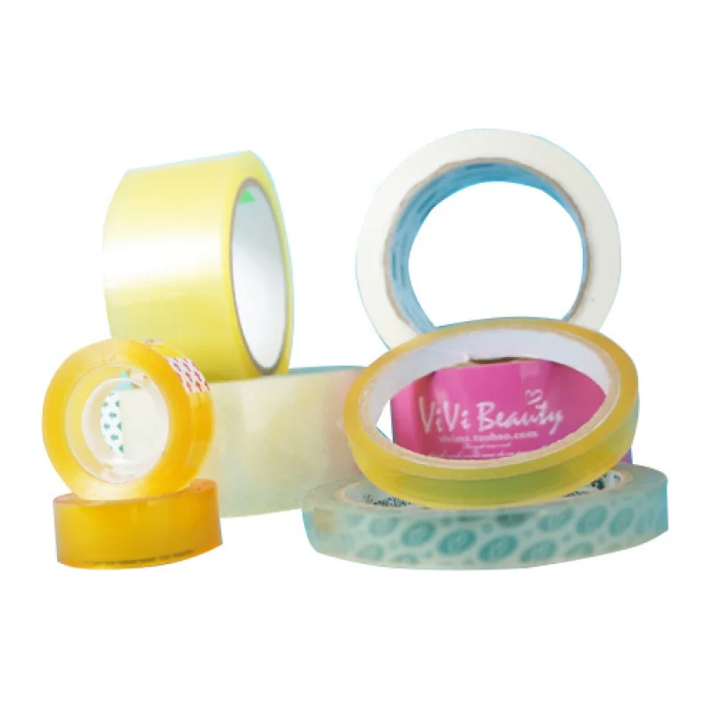 Customized productHigh Quality BOPP Transparent Acrylic Packing Tape Low MOQ Custom Adhesive Packaging Tape OPP Cart