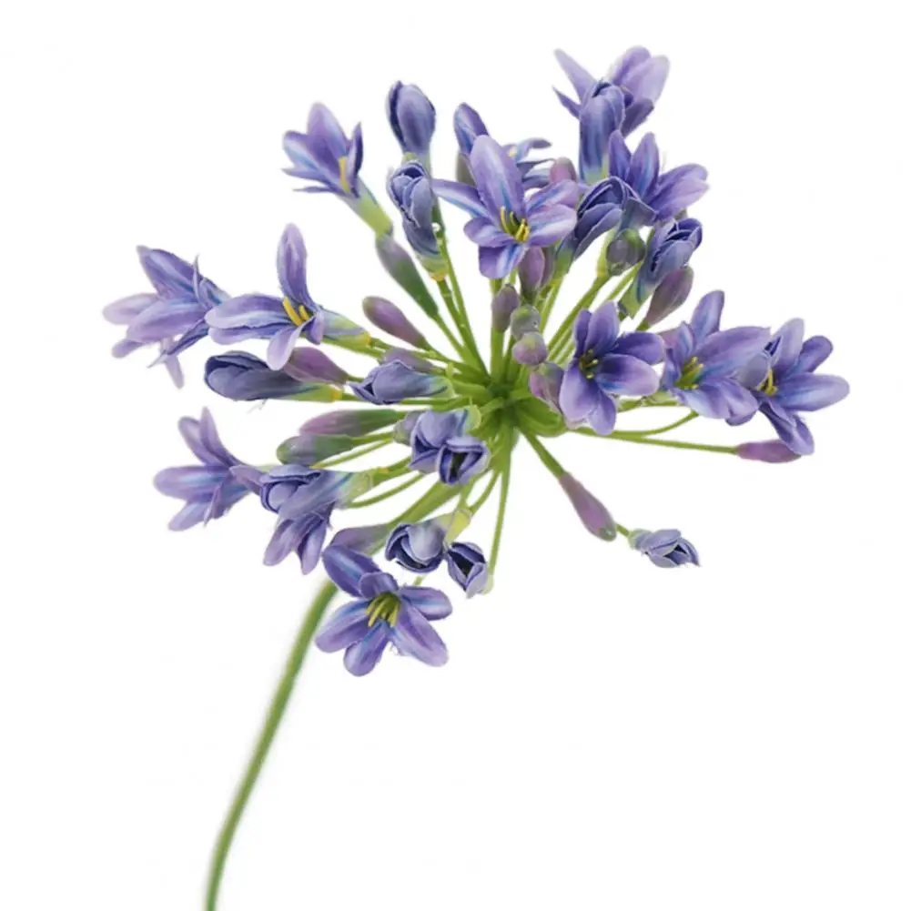 Artificial Flower Fresh-keeping No Watering Long-lasting Artificial Agapanthus Flower Home Party Wedding Decoration