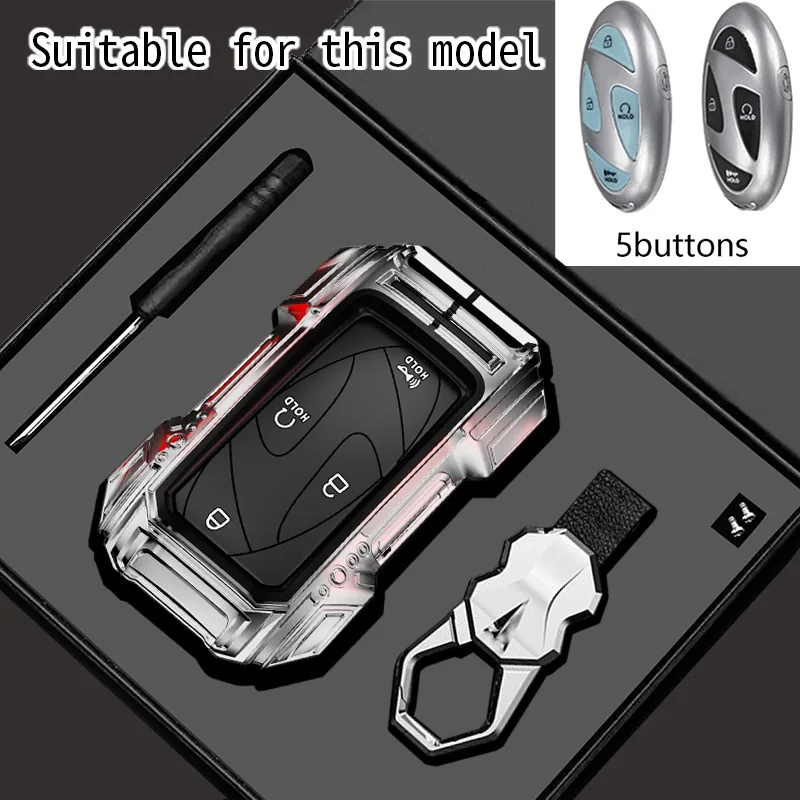 Zinklegierung 5/7-Tasten Autoschlüsselhülle für Hyundai IONIQ 6, New Grand Prix GN7, Kona – Schutzhülle & Zubehör