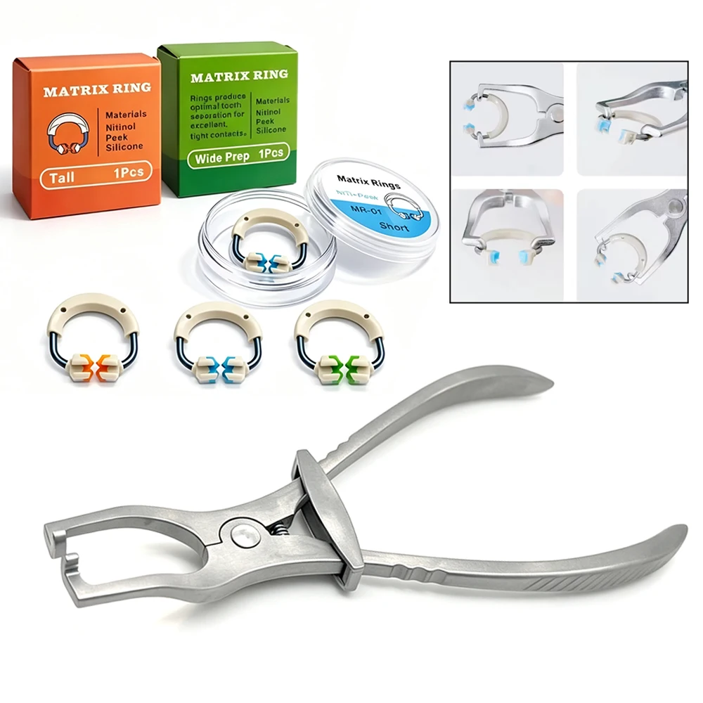 Dental Matrix Ring Placement Pliers Sectional Contoured Matrix Clamping Ring Dentist Restorative Clinic Instruments
