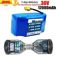 Genuine 36V 12Ah 10s2p Battery Packs Rechargeable Lithium Ion Battery for Electric Self Balancing Scooter HoverBoard Unicycle