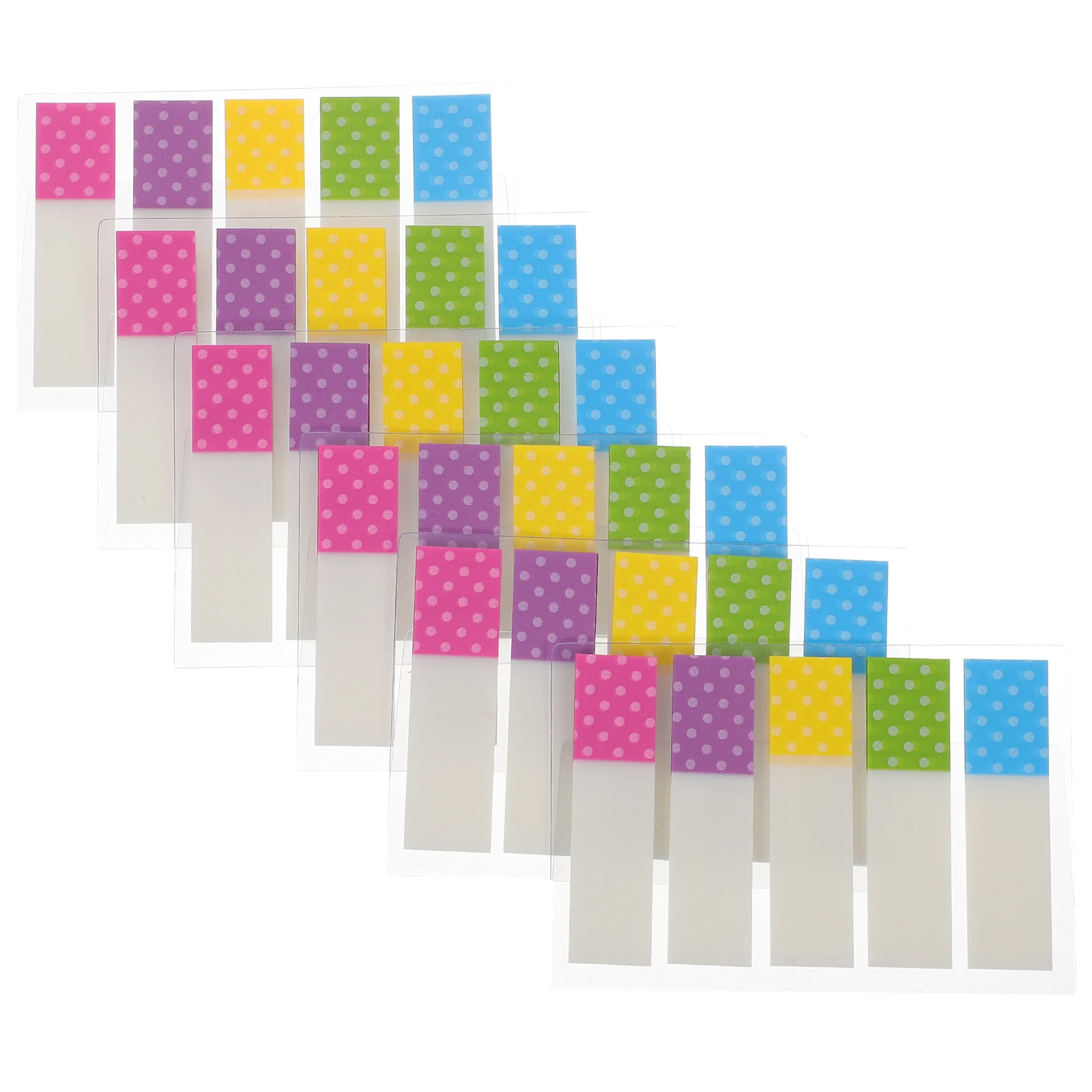 

6 Packs Colored Page Markers Index Tabs Sticky Bookmark Highlighter Paper Clear Strips Self Adhesive Lightweight Practical Safe