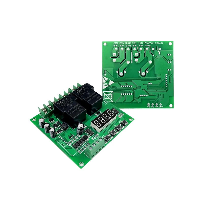 

YYB-5 Переключатель контроллера прямого и обратного хода двигателя, двухканальное реле задержки высокой мощности, плата управления нажатием