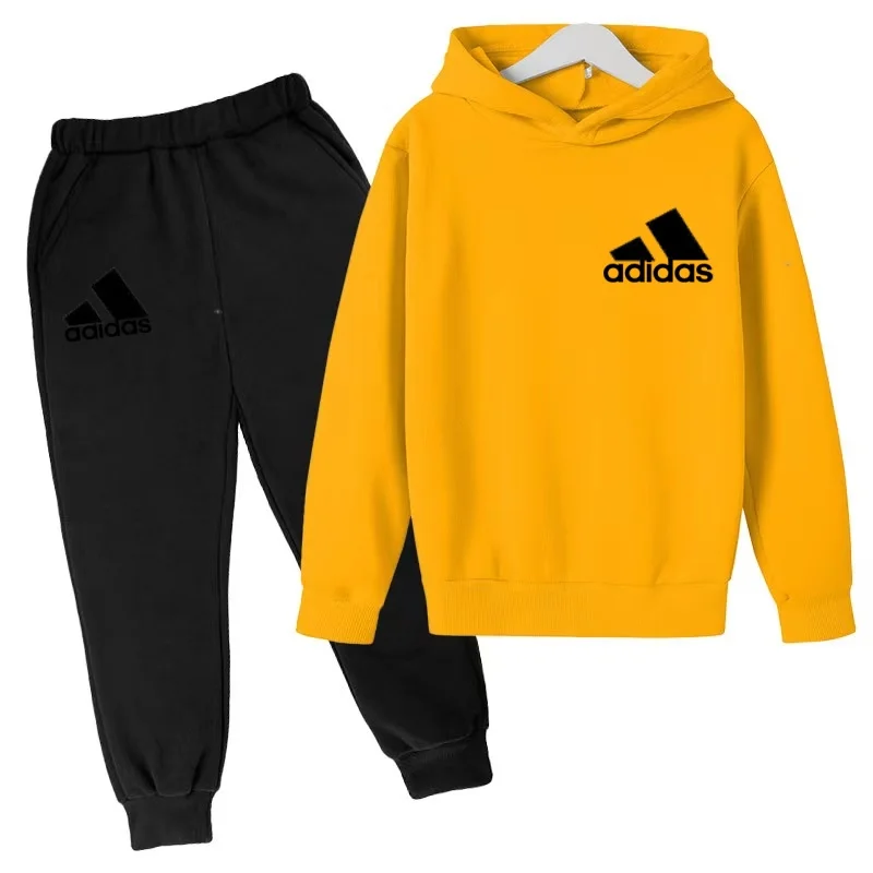 Neueste Marken-Sportbekleidung für Kinder - Hoodie-Jacke T-Shirt+Hose - Bequeme und Lockere Passform - Geeignet für Jungen und Mädchen im Alter von 3 bis 13 Jahren – Detail 12