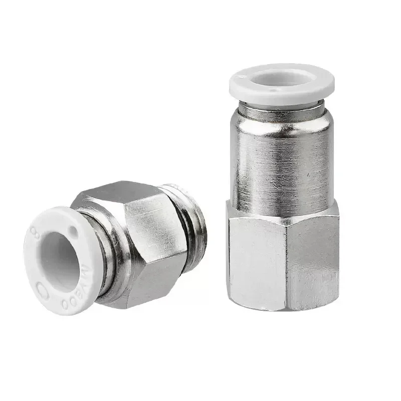 Pneumatic Quick Release Fittings Air Hose Connector PC PCF/PL/PLF 4/6/8/10/12mm Male Thread 1/8 1/4 3/8 1/2 BSPT  Tube Connector