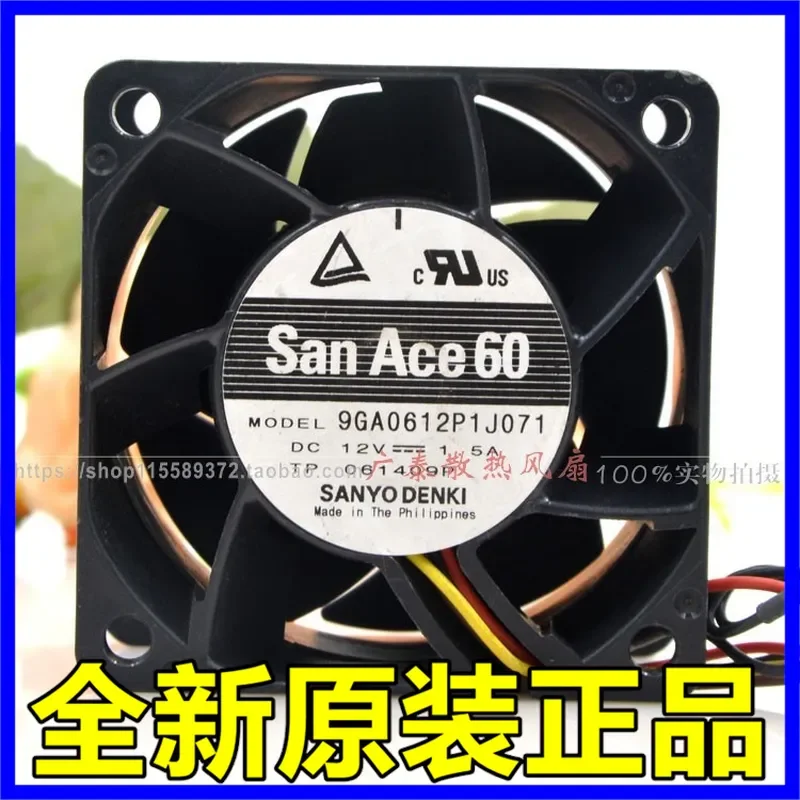 for SANYO 9GA0612P1J071 6038 12V 1.5A 6CM Server Switch Violent Booster Fan