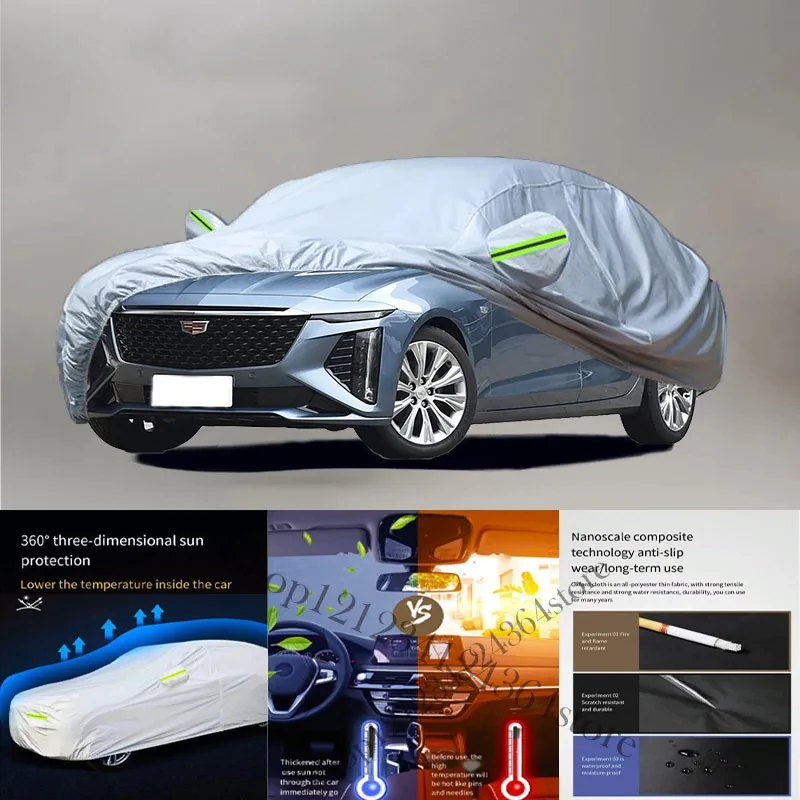 For Cadillac-CT6 Auto Anti snow Anti dust Anti-uv Anti peeling paint And Anti Rainwater 210t car cover Car cover protection