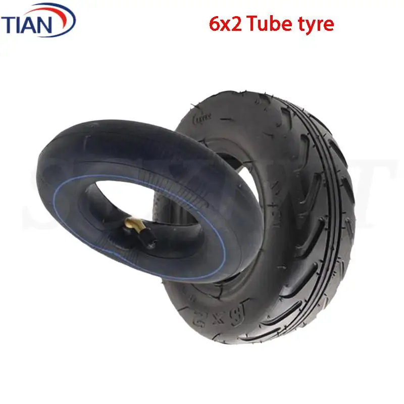 Multi-Use 6X2 F0 Pneumatic Tire Set for Electric Scooters Wheelchairs and Small Trolleys
