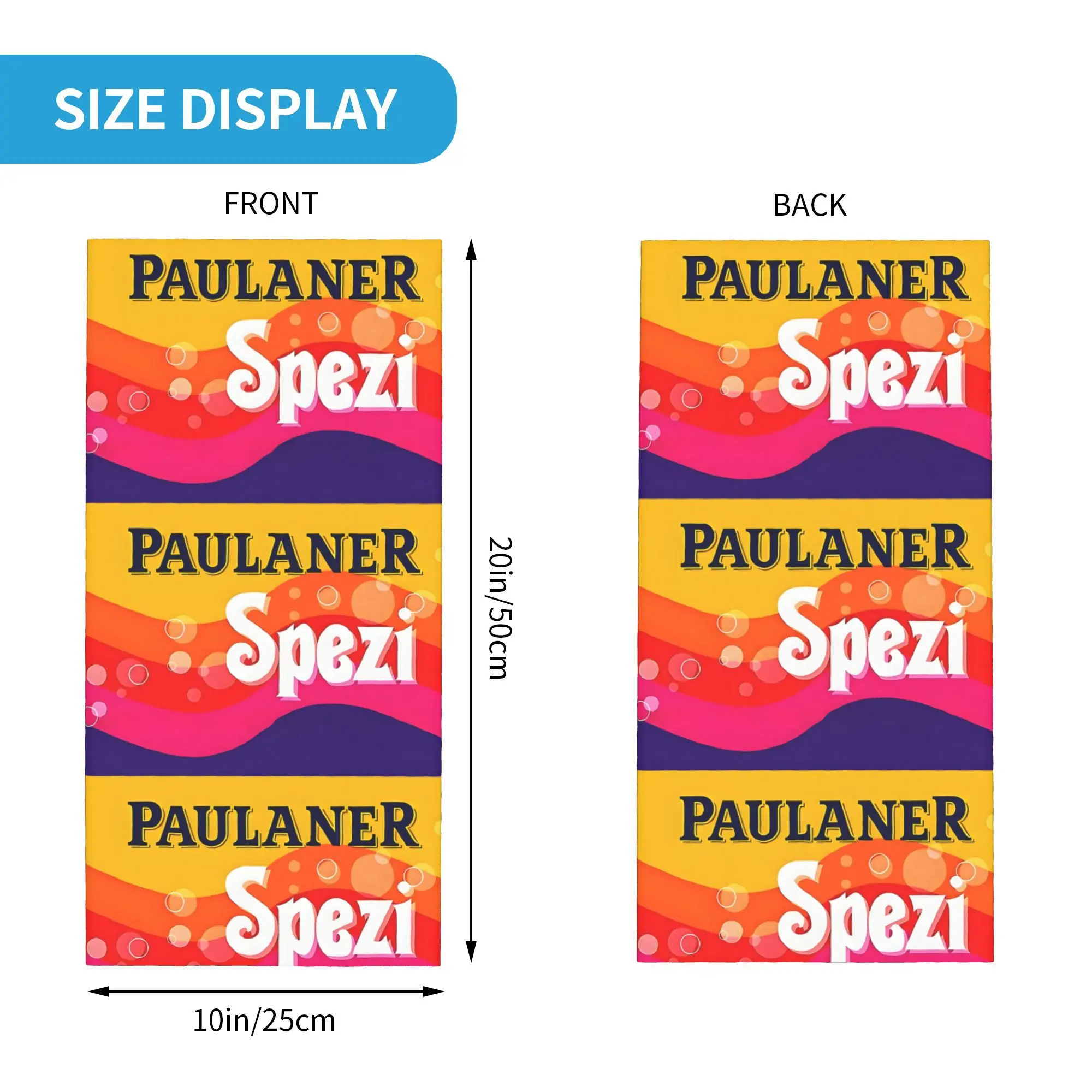 مخصص S-Spezies عصير البرتقال ميونيخ باندانا الرقبة الجراب للمشي الدراجات النساء الرجال التفاف وشاح عقال أكثر دفئا