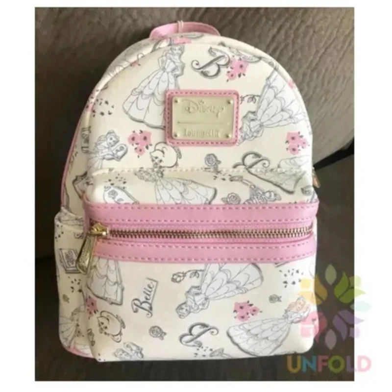 

Beauty And Beast Bella Belle Princess Backpack Large Capacity Lightweight Comfortable Durable Cute Cartoon Print Gift Backpack