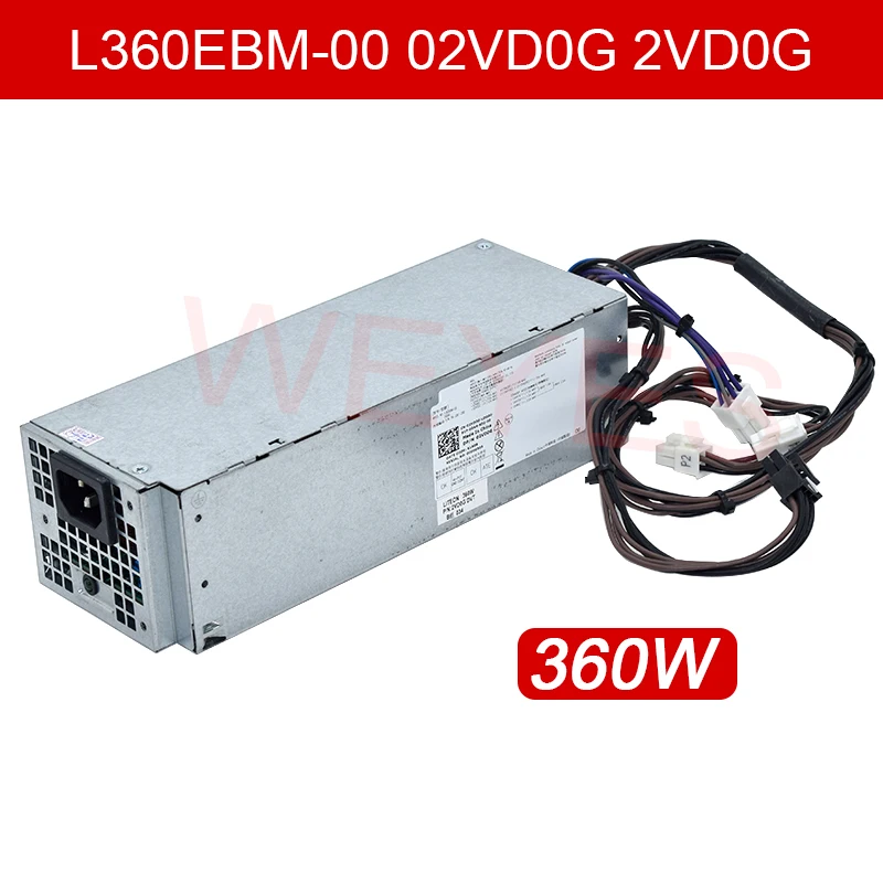 L360EBM-00 02VD0G  0VM8KR H360EGM-00 for Dell 3080 7080 7071 7070 3050 5050 7050 3250 3665 3660 3669 3667 3668 360W Power Supply