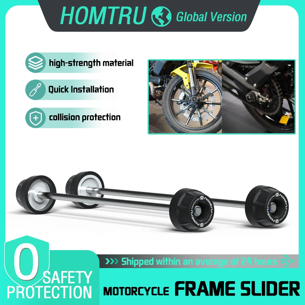 

For DUCATI 800 2017-2025 Coffee Shop Racing/Icon Motorcycle Modified Wheel Axle Protective Cover Sliding Block Accessories