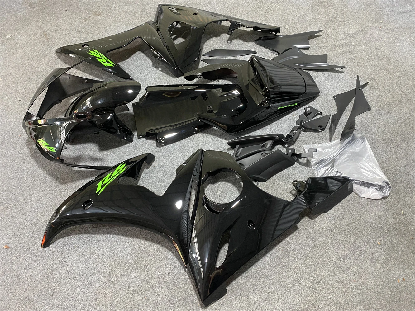 Black (gloosy/matte) body parts R6 for YAMAHA r6 fairings sets 03 04 05 YZF R6 2003 2004 2005 custom fairing kits