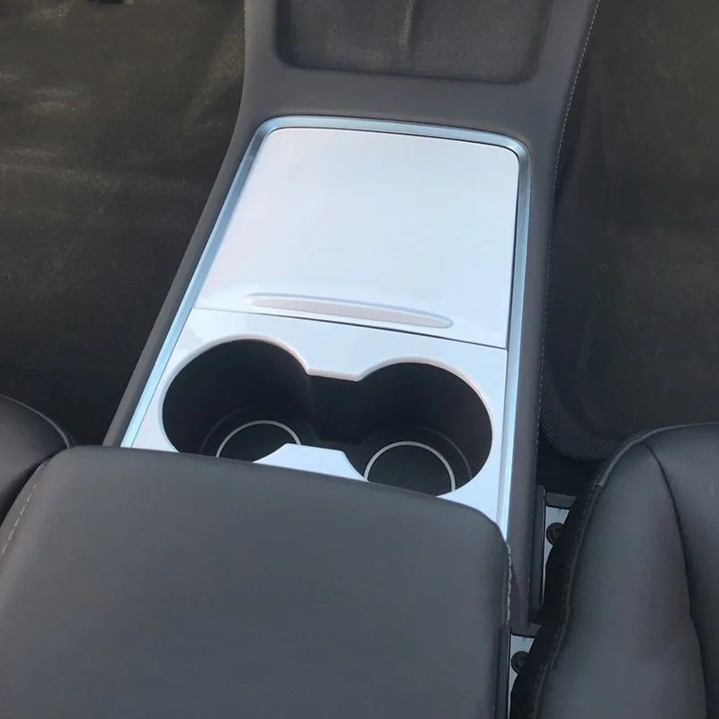 Plastic Moulded Centre Console Cover For Tesla Model 3/Y 2021-2023 Interior Modification Decor Adhensive Trims Face-Lift Overlay