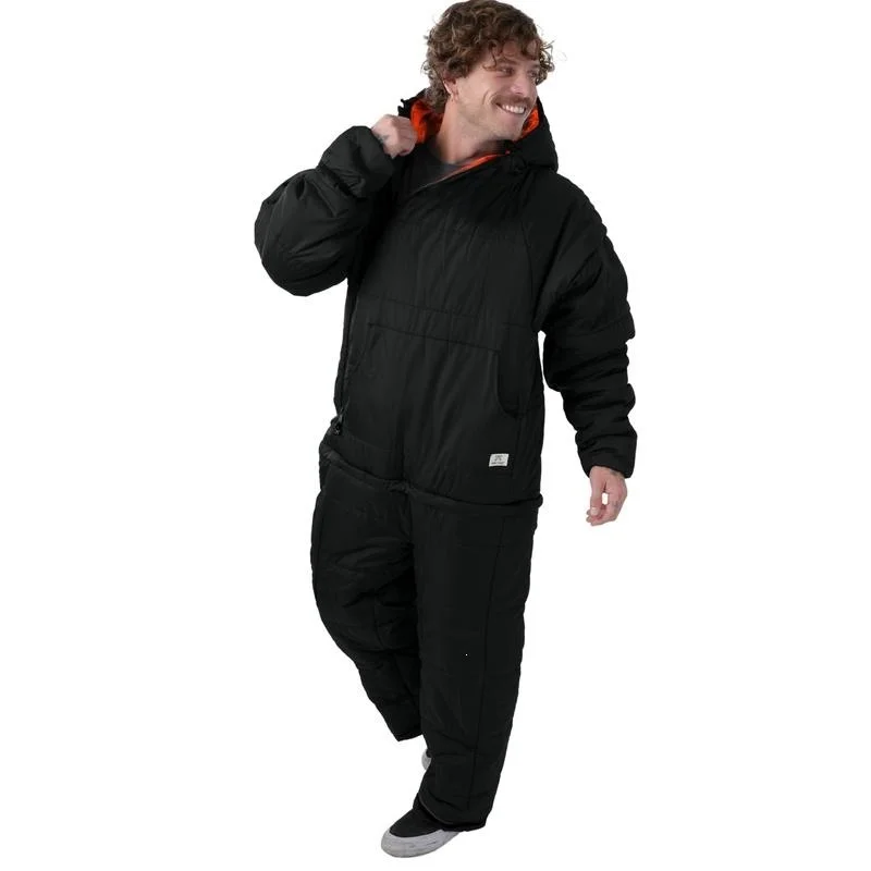 

Men's Hooded Winter Jacket Thermal Cottonwear Outdoor Wear Resistant Long Style Couple's Fashion Ancient Style