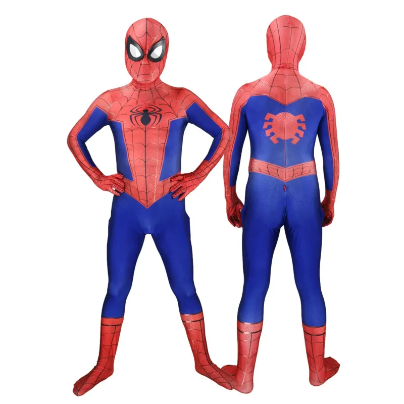 Erwachsene/Kinder Halloween Männer klassische Superhelden Spiderman Cosplay Kostüm Peter Benjamin Parker Bodysuit Zentai Party Overall
