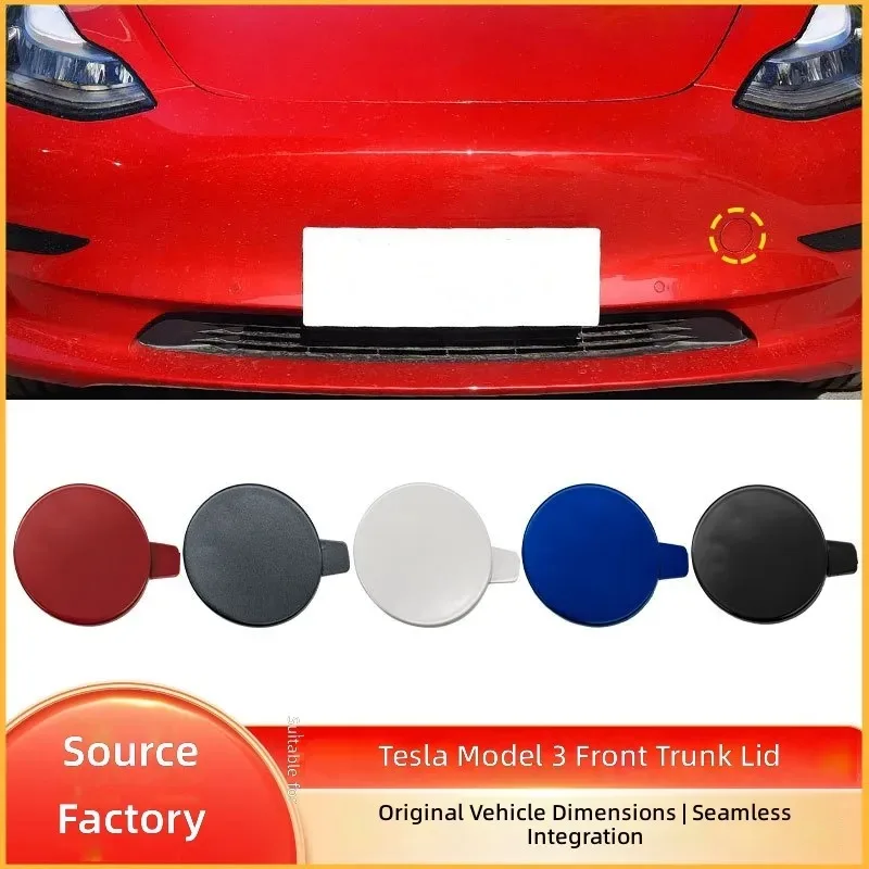for Tesla Model 3 Front Tow Hook Cover Trailer Hitch Hole Cap Plug Replacement Part 1460701-00-B Accessories