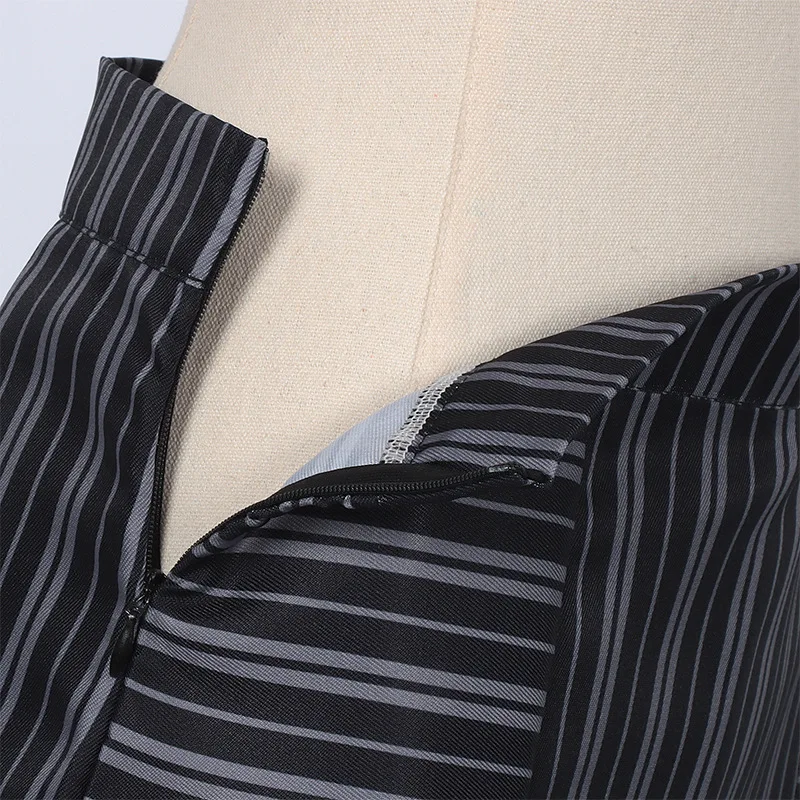 Movie Wicked Elphaba Cosplay Costume for Women Uniform Striped Suit Halloween Party Role Play Outfit Comic Con Anime Clothes