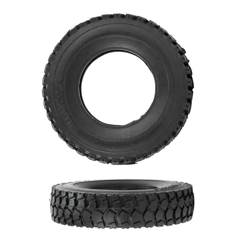 2Pcs 19mm Hard Rubber Tires for 1/14 Tamiya RC Semi Tractor Truck Tipper MAN King Hauler ACTROS SCANIA Upgrades Parts