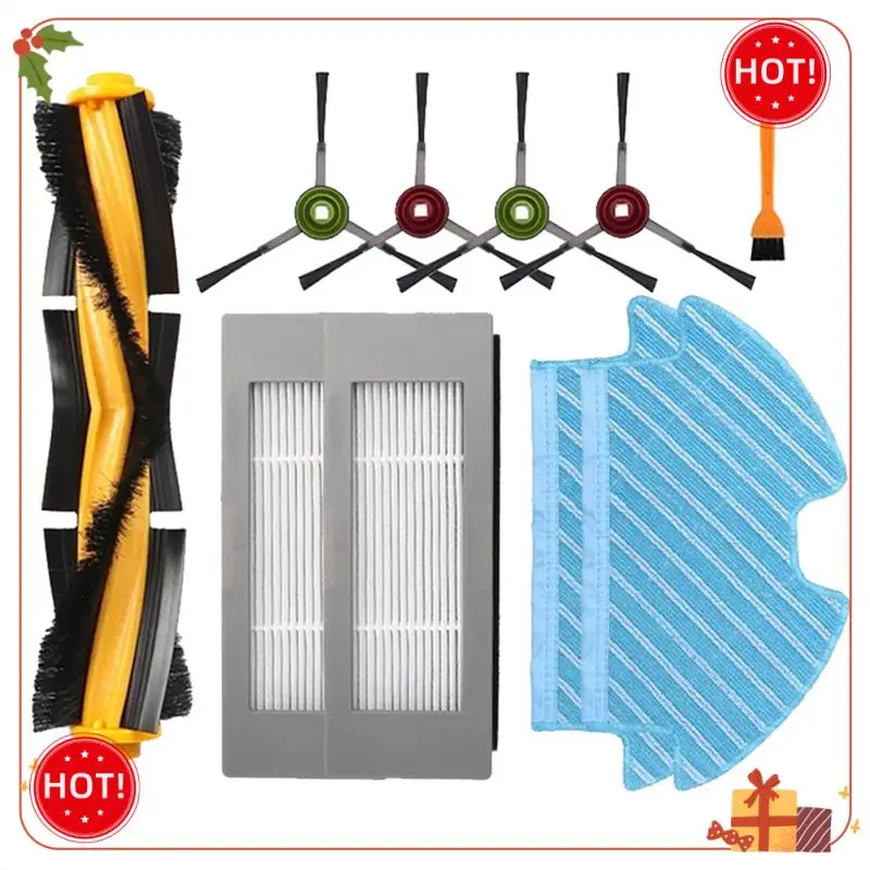 ABLE-For Ecovacs Deebot OZMO 900 905 DN55 مكنسة كهربائية روبوتية إكسسوارات قطع غيار فرشاة جانبية رئيسية فلتر HEPA ممسحة الملابس