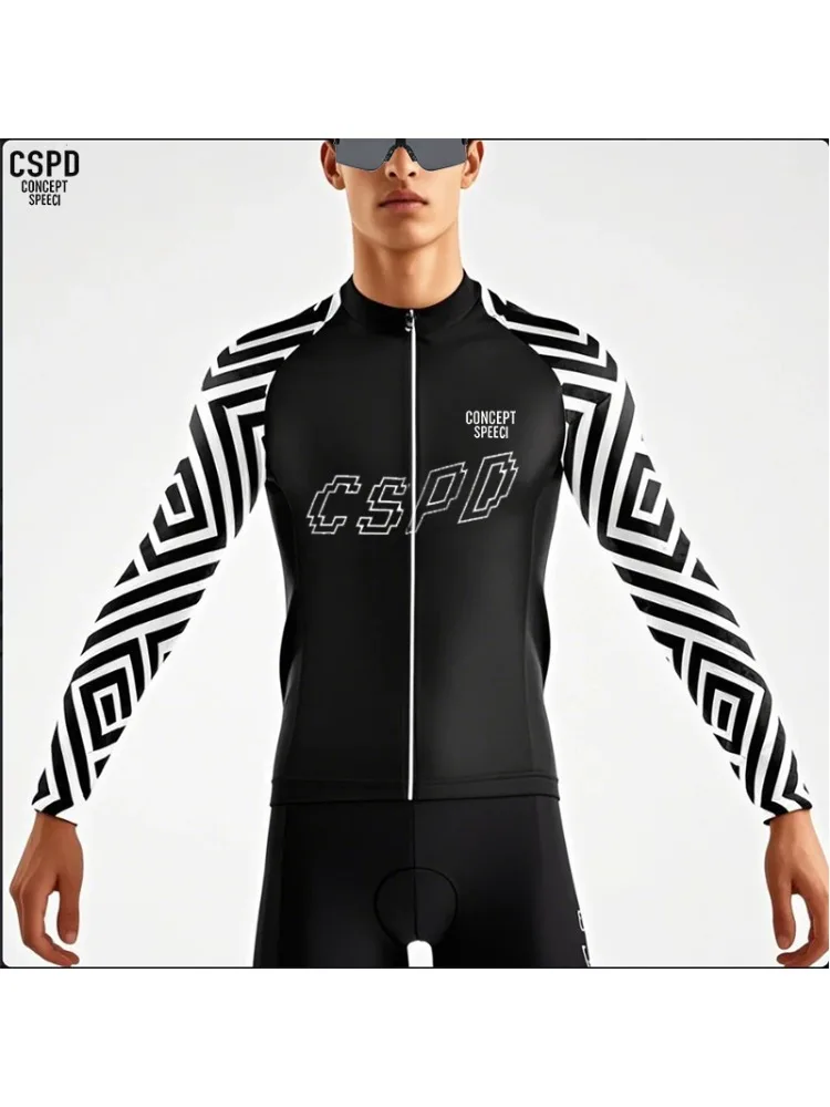 AliExpress CSPD CONCEPT SPEECI Spring Long sleeve Men's Cycling Jersey Road Bike Mountain Bike Breathable Tight Sweatshirt Ropa de ciclismo