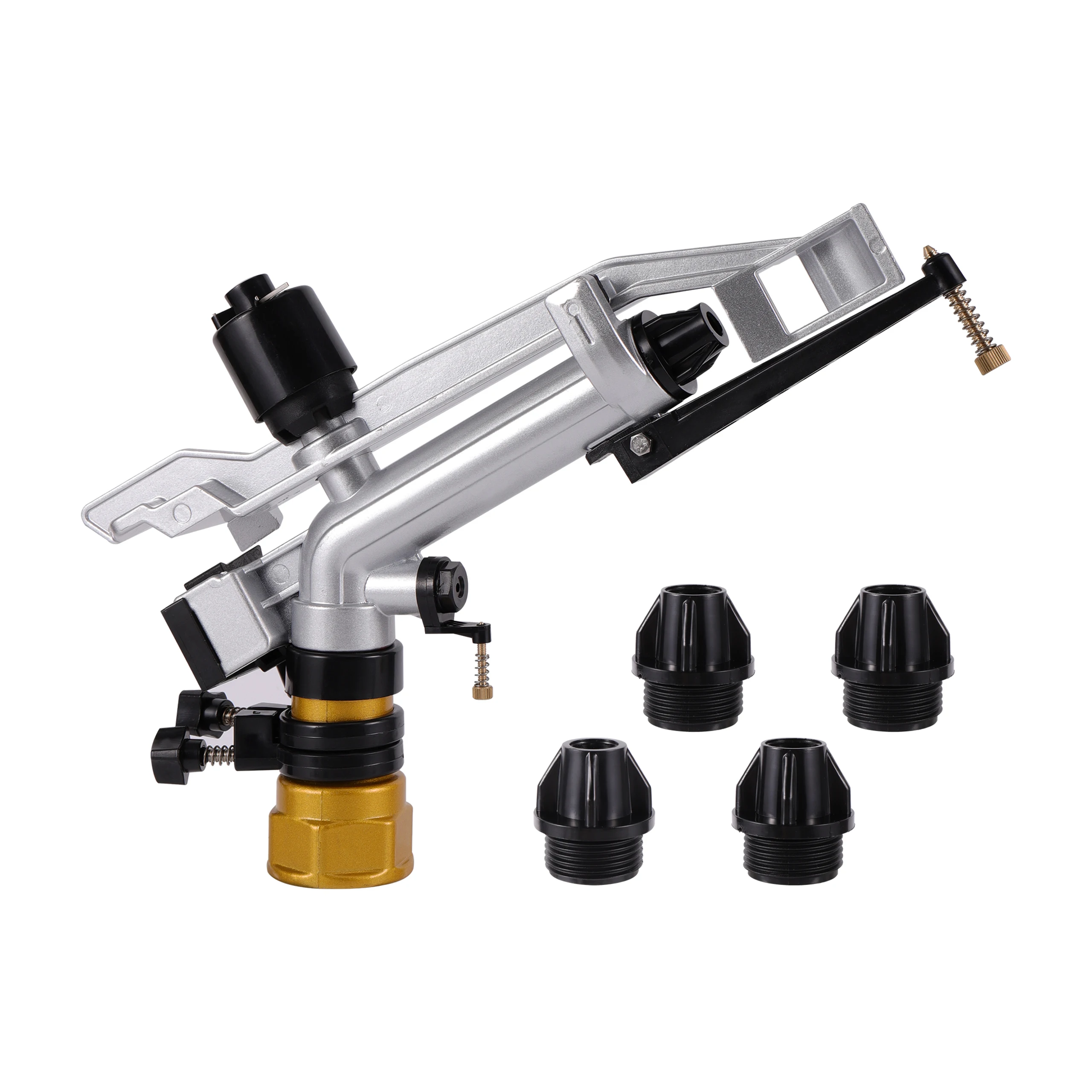 

1.5 Inch Female Thread Sprinkler Gun, Wide Coverage Agricultural Watering Tool for Farm, Orchard, Lawn and Grass Irrigation