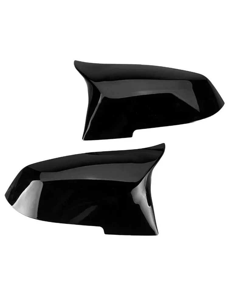 Pair Gloss Black Car Side Rearview Mirror Cover Cap For BMW F20 F21 F22 F30 F32 F36 X1 F87 M3 Car Accessories Exterior Part