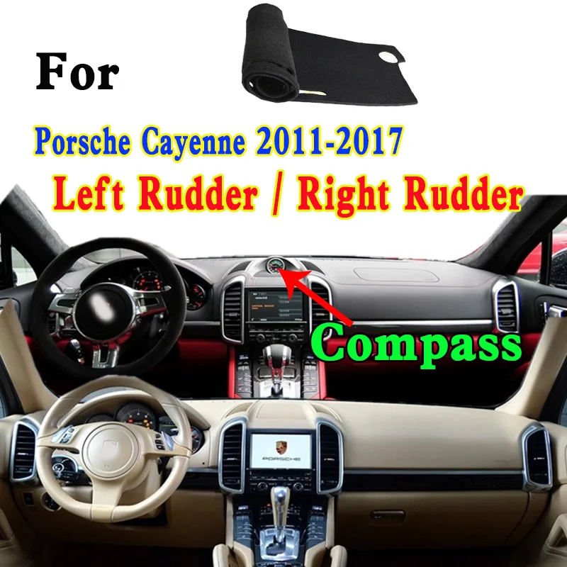 

For Porsche Cayenne GTS 92A 2011-2017 Car Dashboard Mat Accsesories Anti-reflective Anti-slip Anti-dirty Pad Instrument Panel