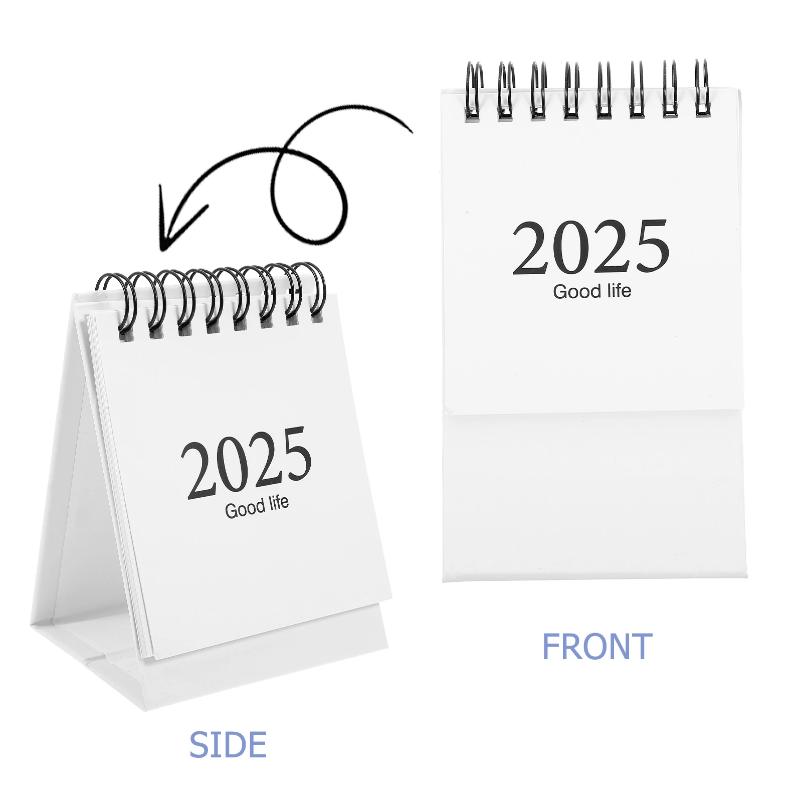 Mini Desk Calendar 2024 2025 Small Desktop Office Planner Flip Calendars Thick Paper Suitable Teachers Students Efficient