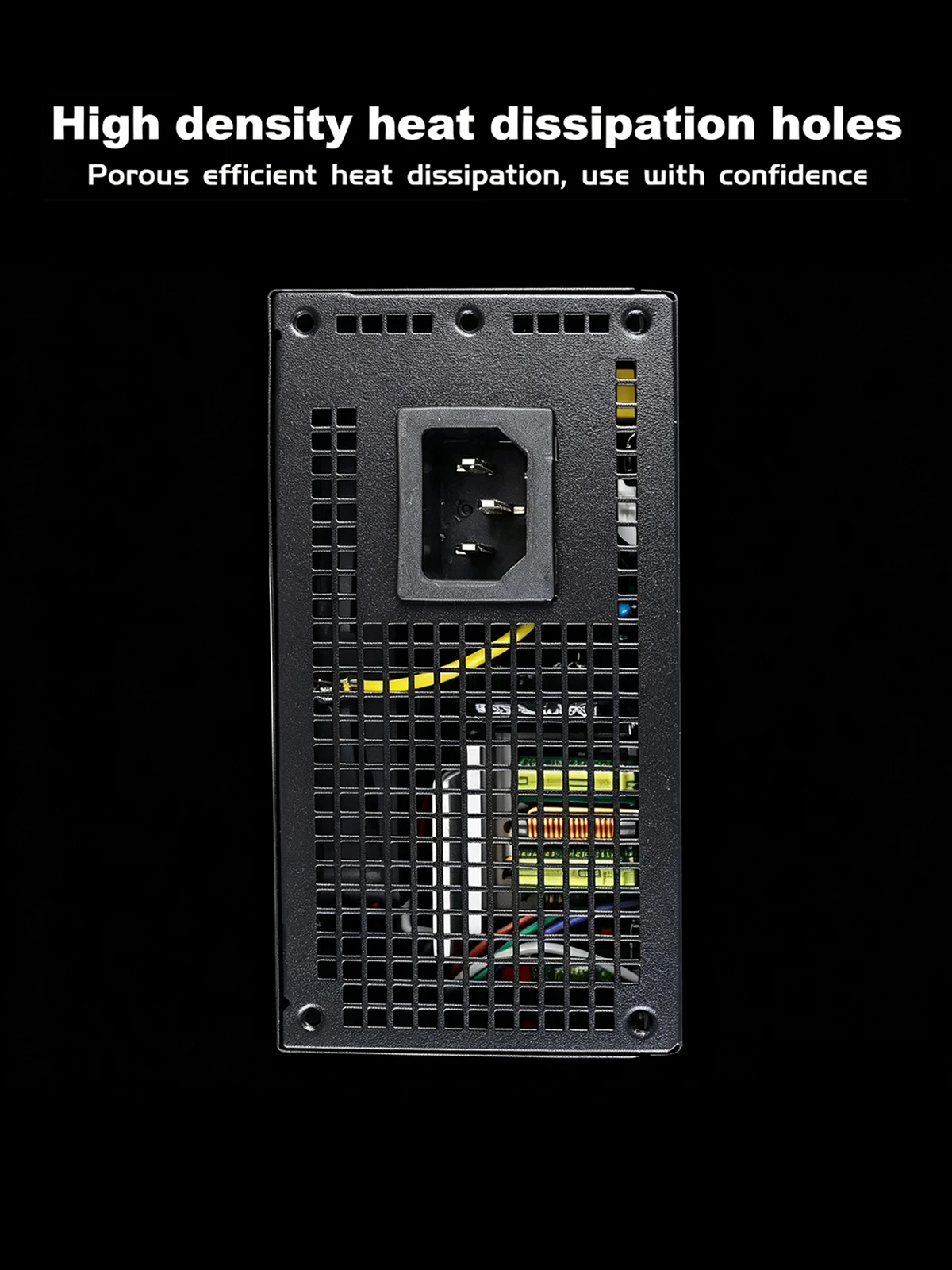 Zasilacz o mocy maks. 650W SFX Mini ITX, w pełni modułowy zasilacz komputerowy, 110V~240V, 8CM, inteligentna kontrola temperatury, cichy wentylator. — zdjęcie produktu 7