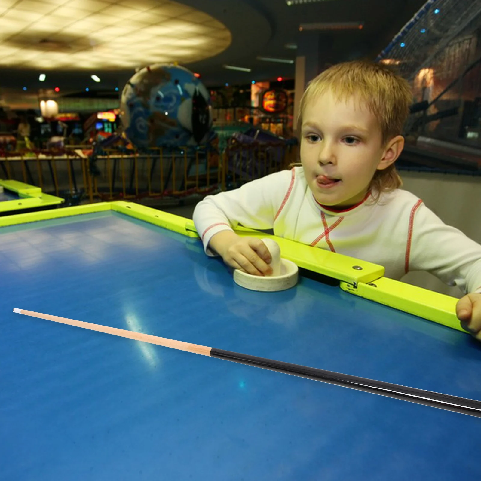 

Pool Cue Small Wooden Short Billiard Stick Lightweight Portable For Beginner Compact Smooth Cue Sports Accessory