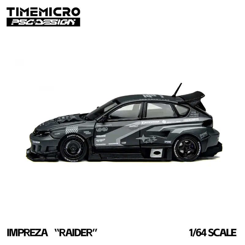 

Модель автомобиля TimeMicro × PSC DESIGN 1:64 Impreza RAIDER, литая под давлением, миниатюрный подарок