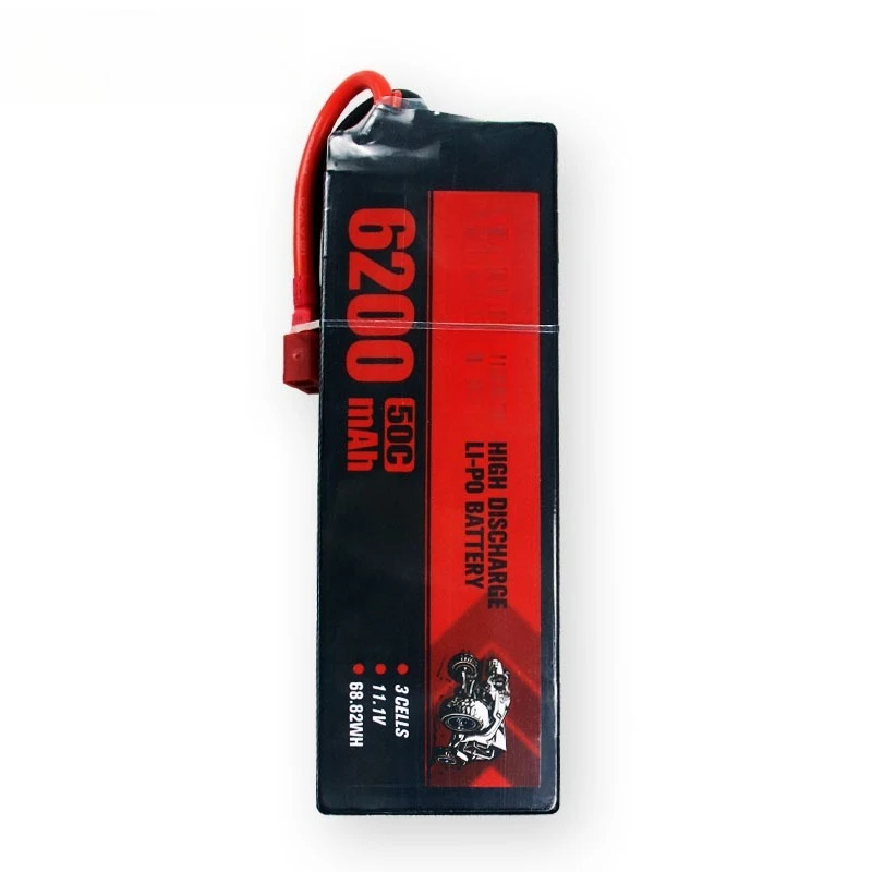 In Stock 11.1 3S 50C 6200mAh Rechargeable Lipo Battery Connector for RC Drones FPV Toy Car Model Aircraft Battery