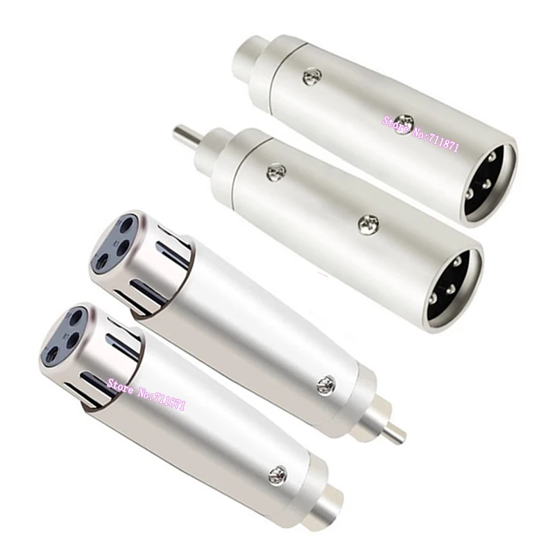 Adaptador RCA Macho Hembra a XLR Hembra Macho, Conector Adaptador XLR RCA Macho a RCA Macho Hembra