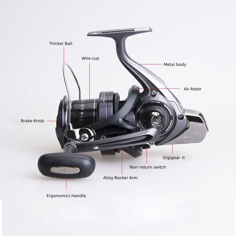 Original  CROSSCAST 5000/5500/6000 Spinning fishing reel 3+1BB Air rotor Long Cast Reel Saltwater Carp fishing reel