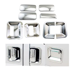 ABS Chrome Car Accessory Door Handle Bowl Covers Trim Paste Style For Ford Transit Tourneo MK6 MK7 2007 2008 2009 2010 2011 2013