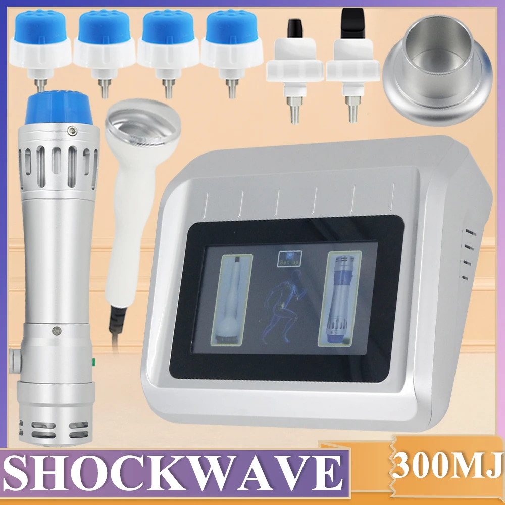 

300MJ 2 IN 1 Shockwave Ultrasound Therapy Machine Effective ED Treatment Relieve Shoulder Pain Professional Shock Wave Massager