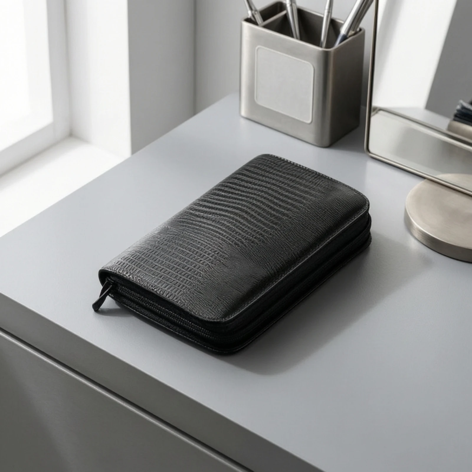 Scissors Case Safeguarding Scissors Case with Slots Shears Holder Textured Tool Organizer Portable for Hairdressers, Salon