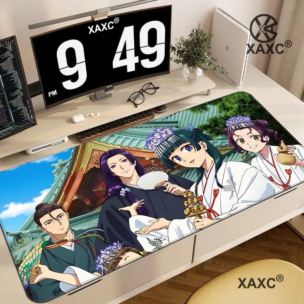 Anime the A-Apothecary D-Diaries Cute Maomao Mouse Pad Non-slip Rubber Gamer Balance Computer Decoracion Deskmat Office Large