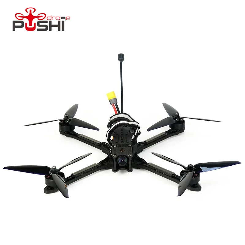 PUSHI 7 inch BNF Long Range Heavy Payload Fast Plug 6S FPV Drone F405 60A ESC 2807 Motor Analog 5.8G VTX RC Quadcopter