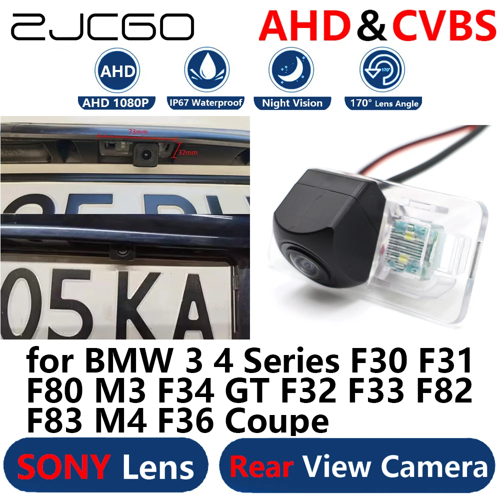 

AHD 1080P Parking Backup Reverse Reversing Rear view Camera for BMW 3 4 Series F30 F31 F80 M3 F34 GT F32 F33 F82 F83 M4 F36