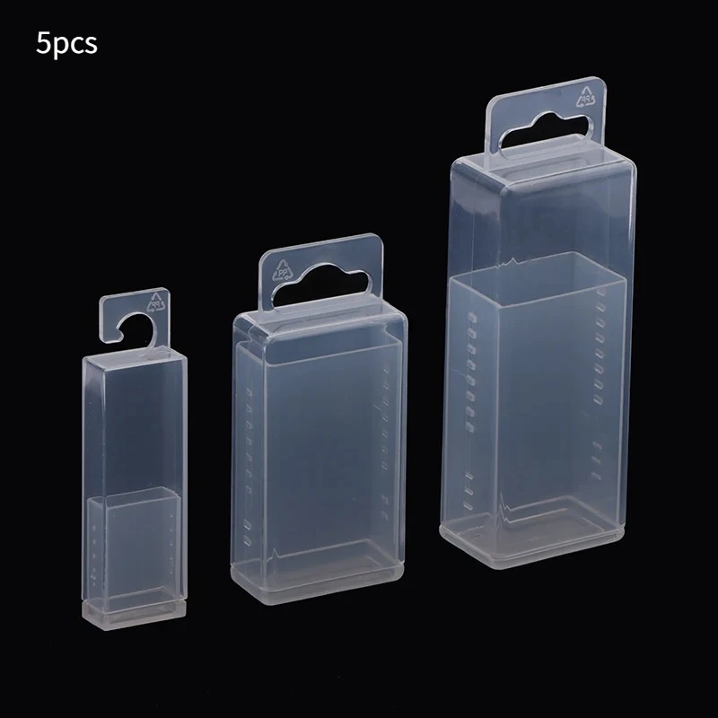 5pcs Tool Box Parts Storage Box Drill Milling Cutter Box Rectangular Telescopic Box Twist Drill Box Tap Accessories