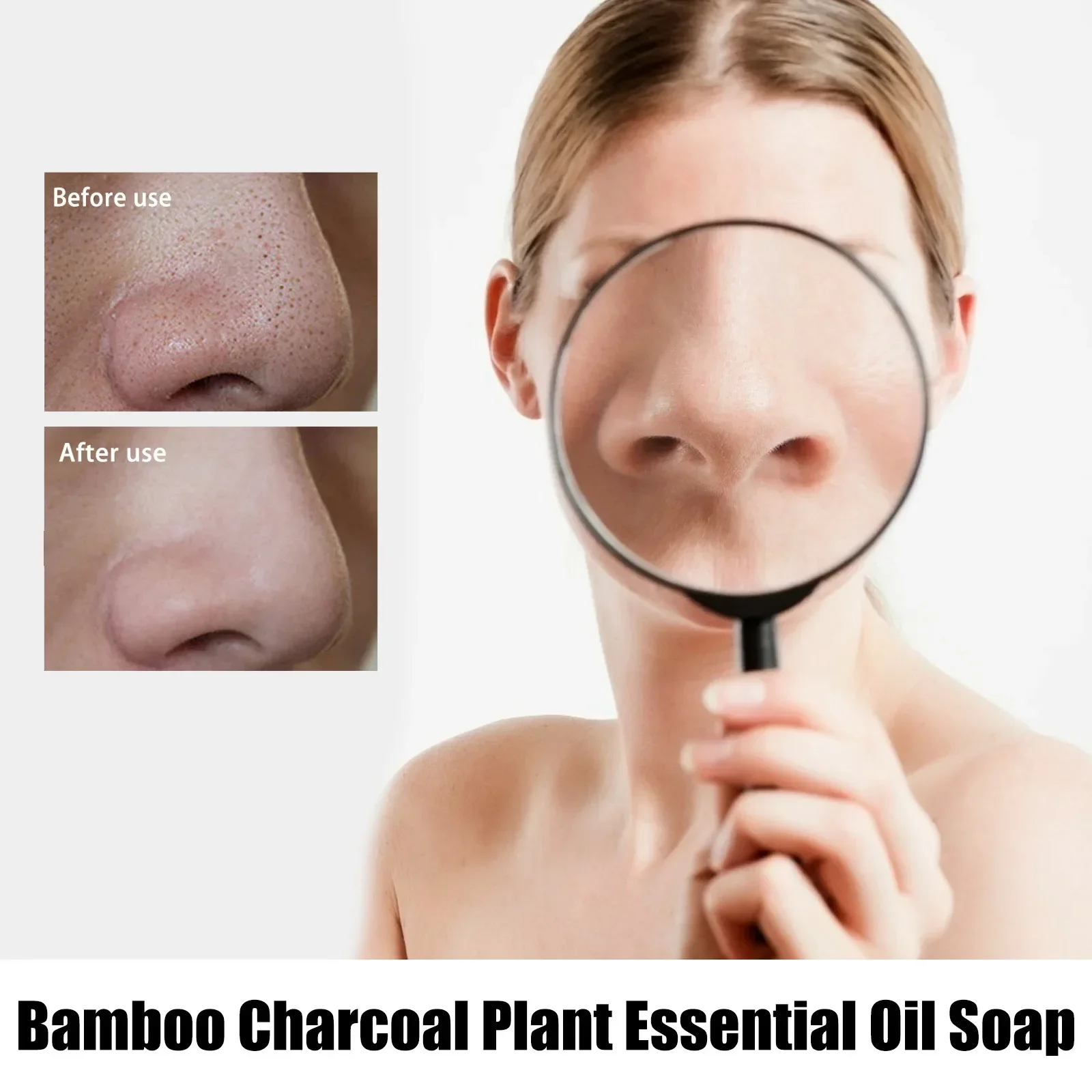 Sapone sbiancante fatto a mano Pelle Rimuovi l'acne Profondo Naturale Organico A Base di Erbe Essenziale Olio di Bambù Sapone Detergente Jabon Blanqueador Piel