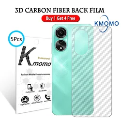 5Pcs Carbon Fiber Film OPPO Reno 12F 5G 11F 8T 4G 8 Pro 8z 7 7z 6 6z 5 4 3 2z 2F Back Screen Protector