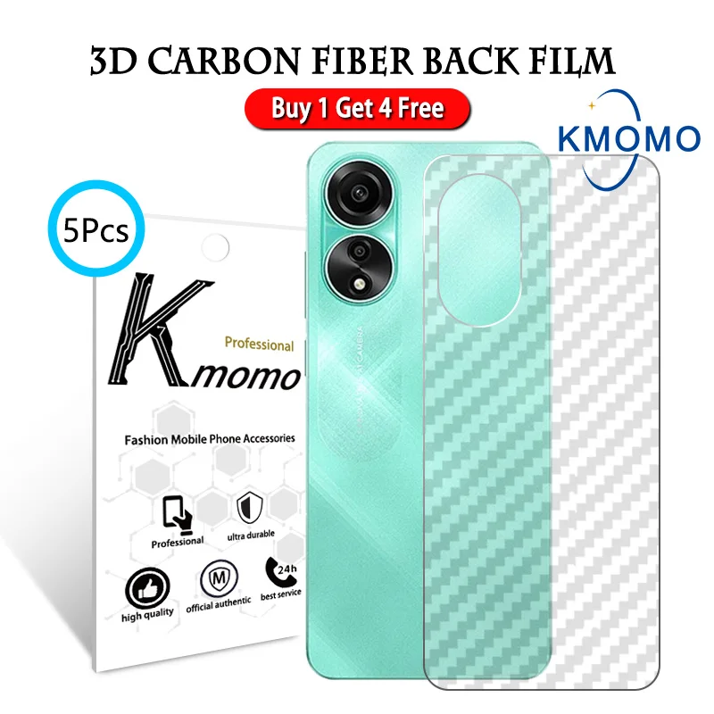 5Pcs Carbon Fiber Film OPPO A78 5G A60 A98 A79 A58 A38 4G A96 A76 A94 A95 A57 A54 A77s A55 A74 Screen Protector