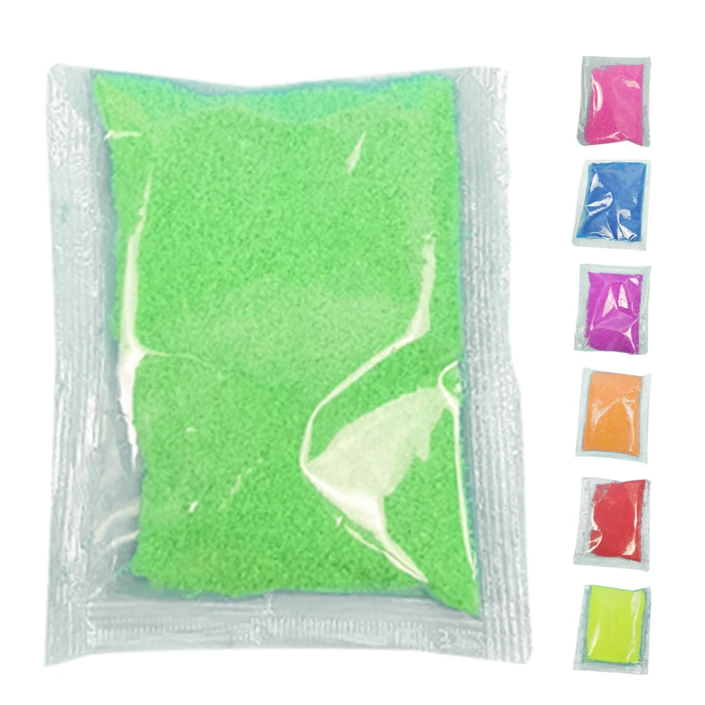 7 pacotes de areia hidrofóbica para crianças, areias moldáveis coloridas, material de aprendizagem criativo, reutilizável para crianças, areias hidrofóbicas, artesanato