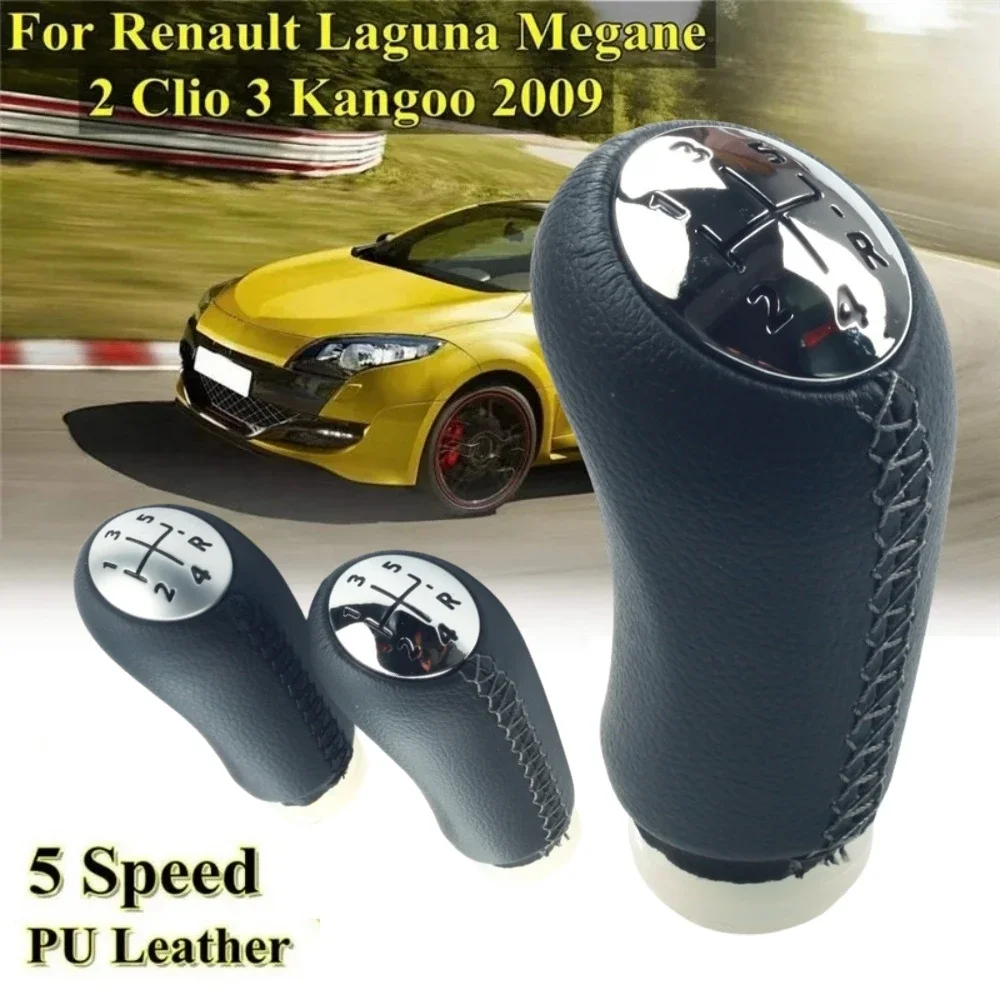 For RENAULT Laguna Megane 2 Clio 3 Scenic 2 5 Speed Gear Shift Knob Stick Head Car Gearbox Lever Change Handle Car Accessories