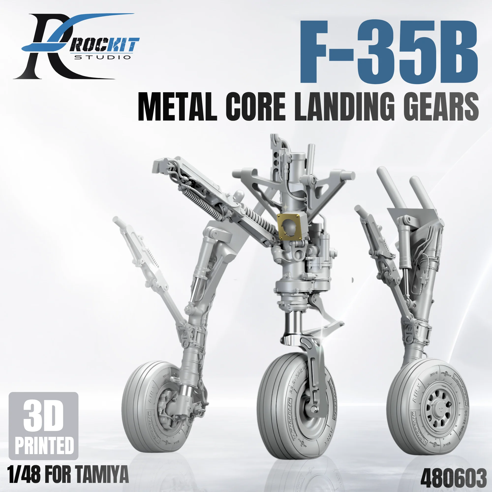 rockit-480603-1-48-f-35b-ランディングギア-オールメタルフレーム-パーキング状態-タミヤ用